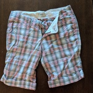 Abercrombie and Fitch plaid Bermuda shorts
